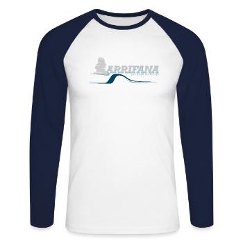 ARRIFANA portugal sudoeste - T-shirt baseball manches longues Homme - blanc/marine - Devant - Nik (191cm)