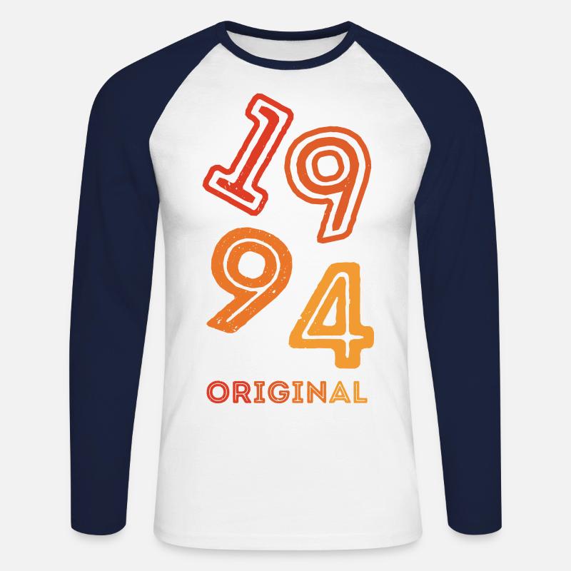 1994 Original - Unisex Baseballshirt langarm - Weiß/Navy