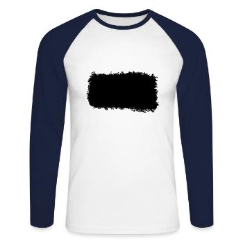 CANVAS GRUNGE 19 9 - Unisex Long Sleeve Baseball T-Shirt - white/navy - Front - Nik (191cm)