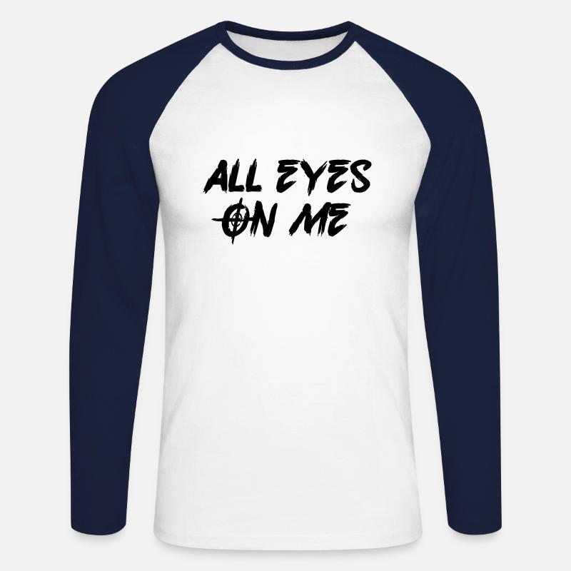 selbstbewusst Selbstbewußtsein - Unisex Baseballshirt langarm - Weiß/Navy