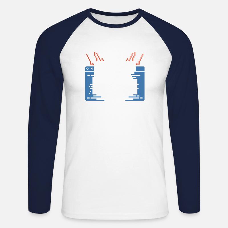 Coding Ninja Programmer Debugging Master - Unisex Long Sleeve Baseball T-Shirt - white/navy