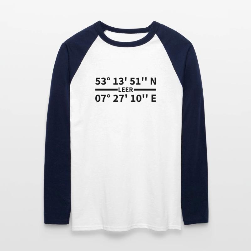 Empty coordinates Unisex Long Sleeve Baseball T-Shirt