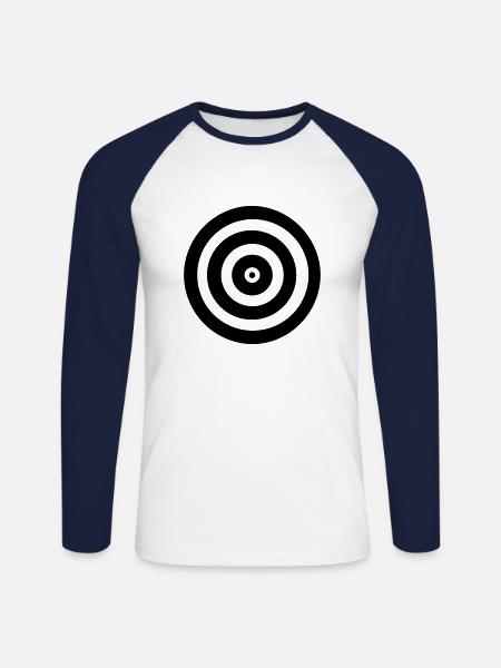 target - Unisex Long Sleeve Baseball T-Shirt - white/navy