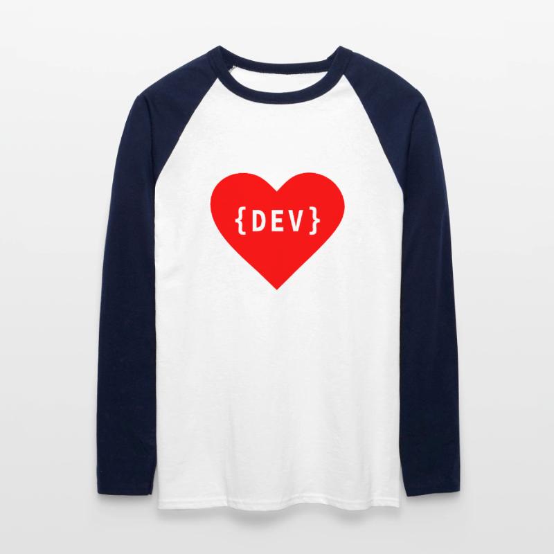 Software Developer, Liebe Code DEV Développeur Tag T-shirt baseball manches longues Homme