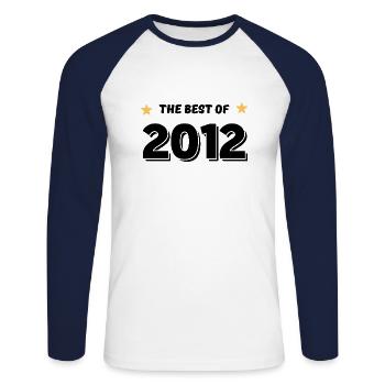 Das Beste aus 2012 - Unisex Baseballshirt langarm - Weiß/Navy - Vorne - Nik (191cm)