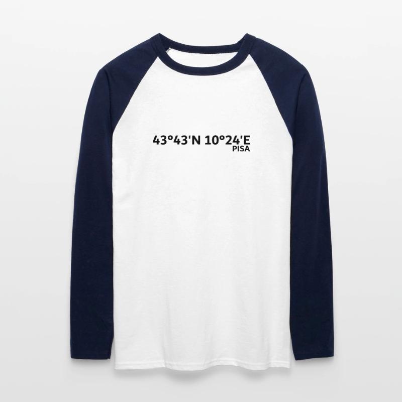 Pisa coordinates Unisex Long Sleeve Baseball T-Shirt