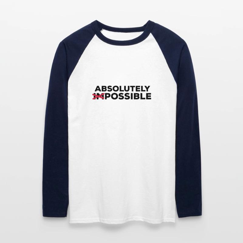 absolutely possible possible sortie solution Optimist T-shirt baseball manches longues Homme