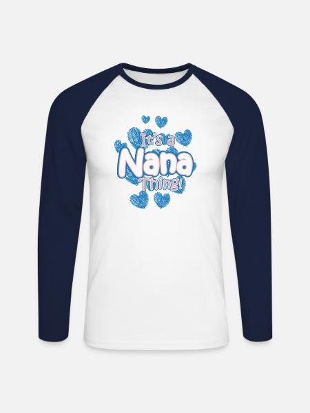 Großmutter Oma - Unisex Baseballshirt langarm - Weiß/Navy