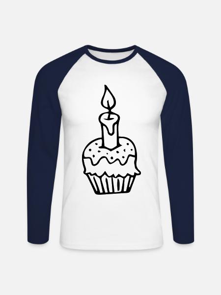 First birthday one-year-old gift idea - Unisex Long Sleeve Baseball T-Shirt - white/navy