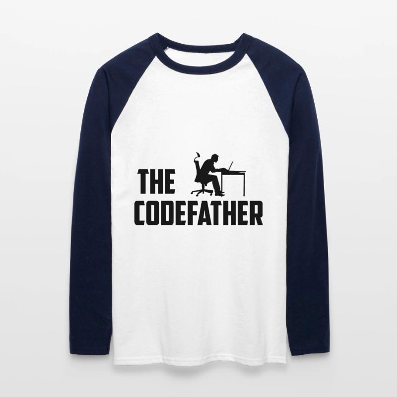 The Codefather Programmer Coder Developer Software Unisex Baseballshirt langarm