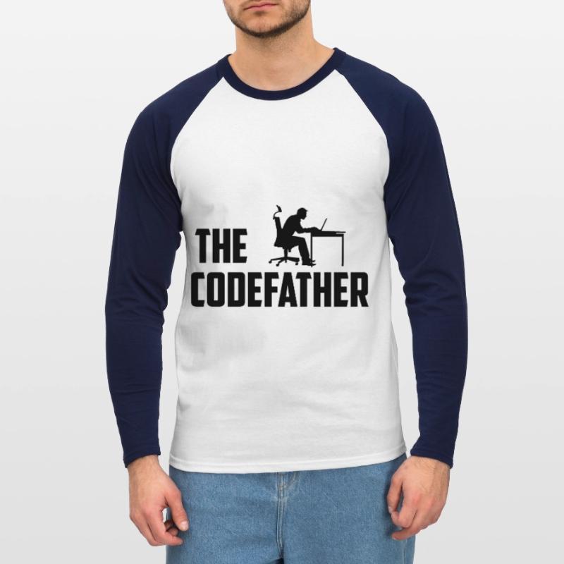 The Codefather Programmer Coder Developer Software Unisex Baseballshirt langarm