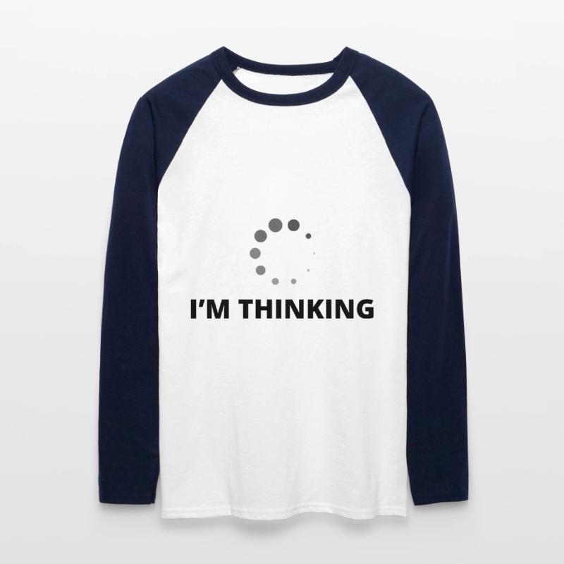 I'm Thinking Coder Software Developer Programmer N Unisex Baseballshirt langarm