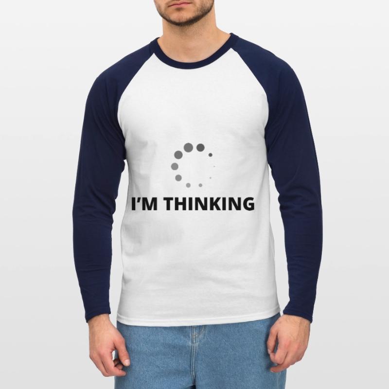 I'm Thinking Coder Software Developer Programmer N Unisex Baseballshirt langarm