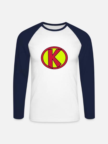Super, Superheld, Superheldin, Hero, K - Unisex Long Sleeve Baseball T-Shirt - white/navy