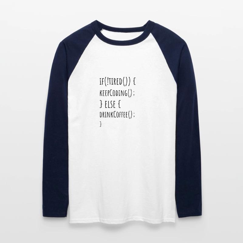 Continuez à coder T-shirt baseball manches longues Homme