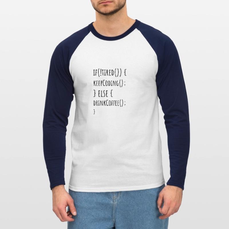 Continuez à coder T-shirt baseball manches longues Homme