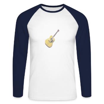 Take On Me TLOU2 Gaming - Unisex Long Sleeve Baseball T-Shirt - white/navy - Front - Nik (191cm)