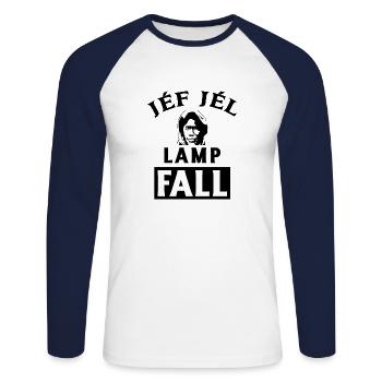 Lamp Fall Cheikh Ibra Fall Magal de Touba Geschenk - Unisex Baseballshirt langarm - Weiß/Navy - Vorne - Nik (191cm)