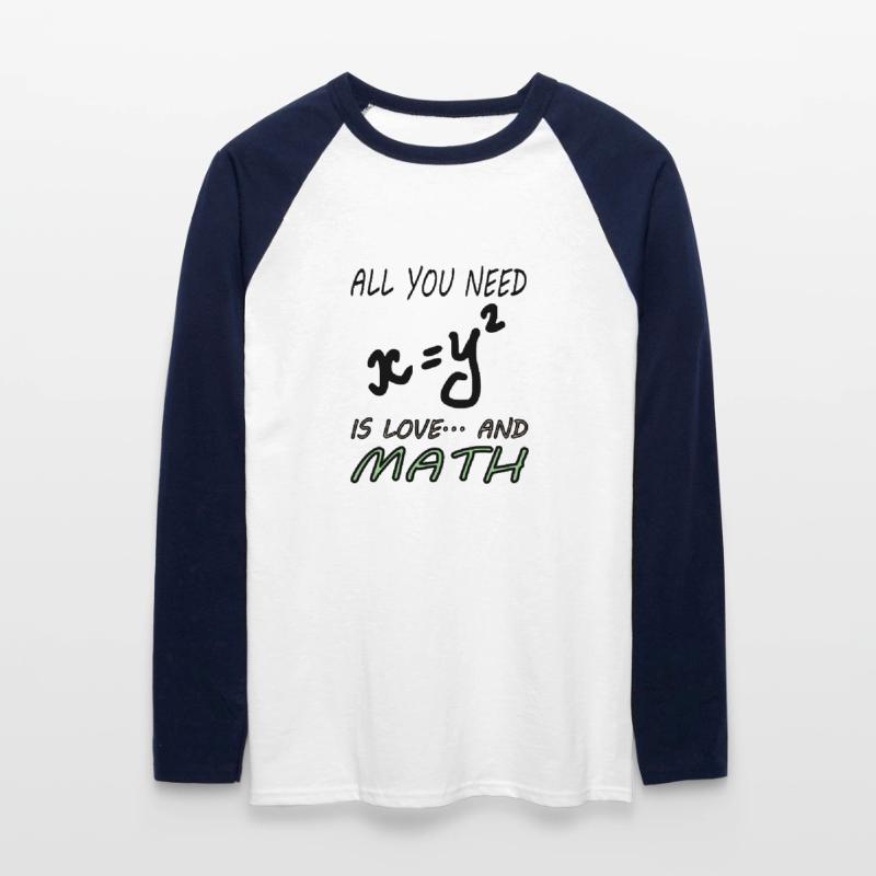 Mathematics Mathematicians Study Math Gift Unisex Long Sleeve Baseball T-Shirt