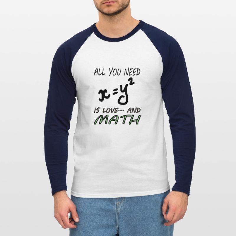 Mathematics Mathematicians Study Math Gift Unisex Long Sleeve Baseball T-Shirt