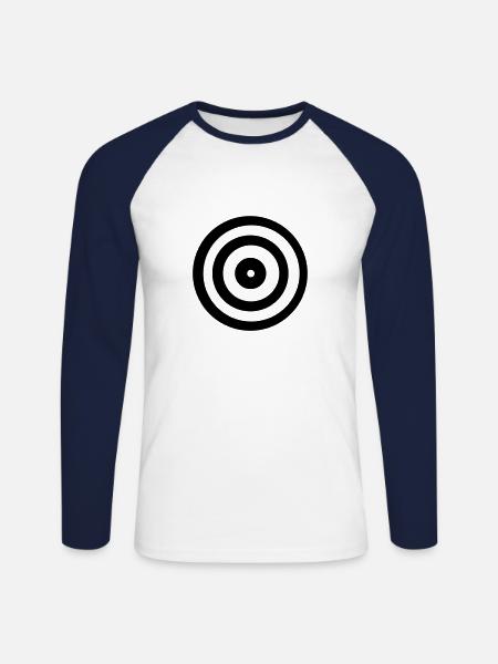 target - Unisex Long Sleeve Baseball T-Shirt - white/navy