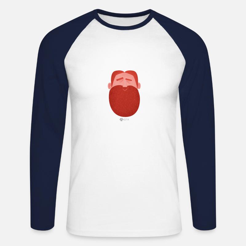 IOTA | Kryptowährung | Crypto | David Sonstebo - Unisex Baseballshirt langarm - Weiß/Navy