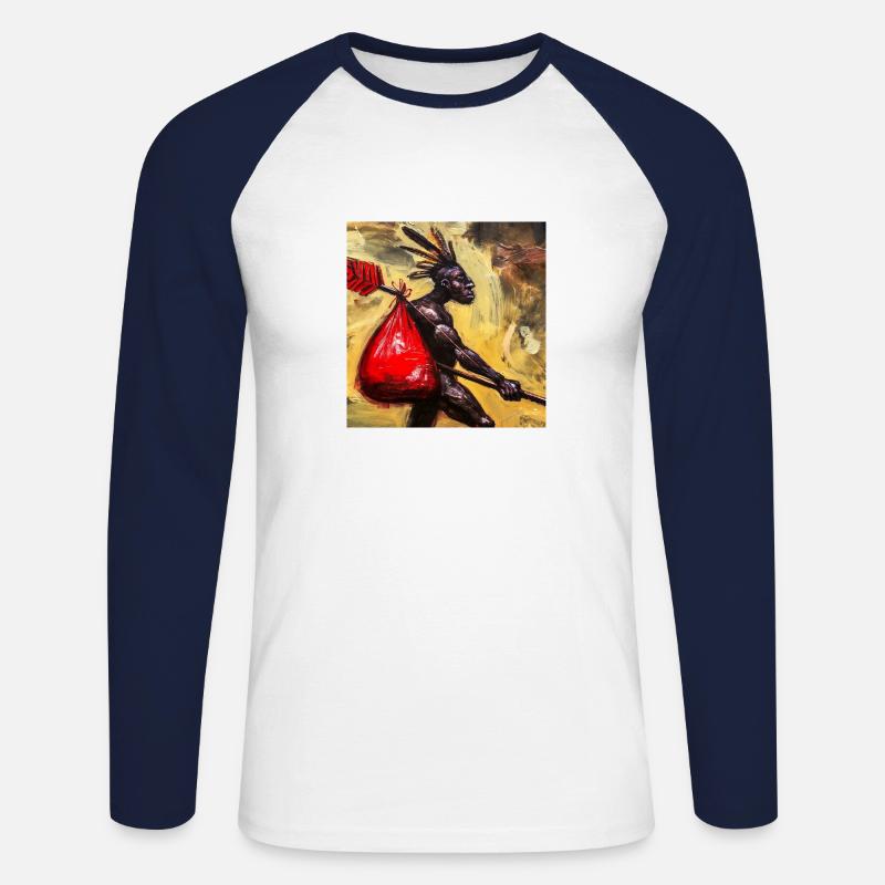 Save Hunter 41, freemasters - Unisex Baseballshirt langarm - Weiß/Navy