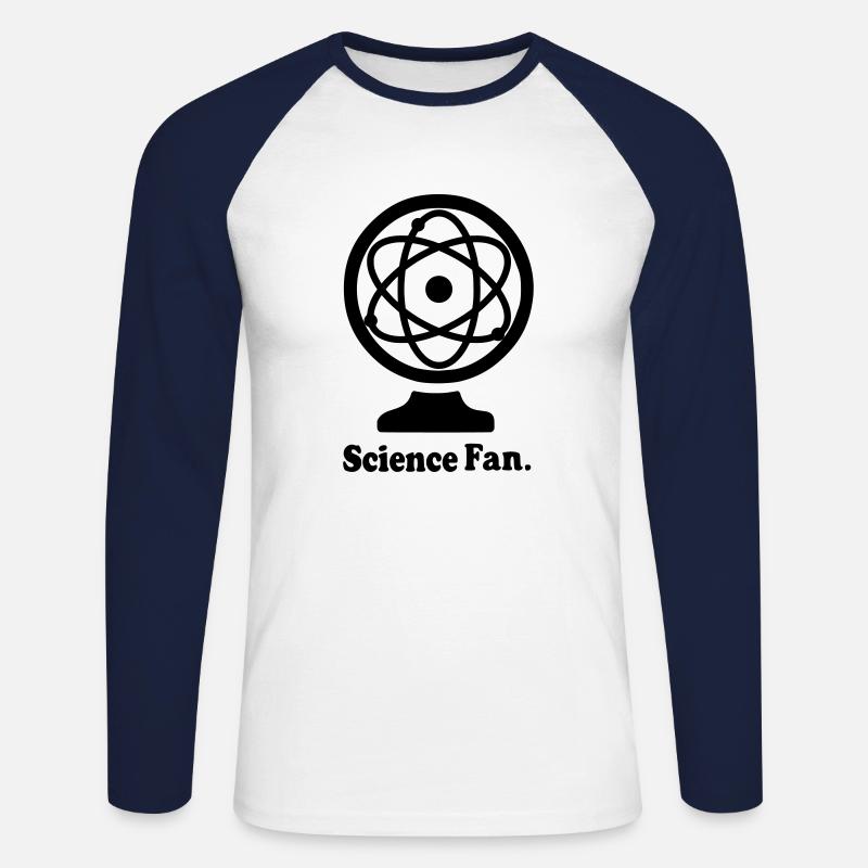 geek, nerd,lustig, geschenkidee, Science Fan - Unisex Baseballshirt langarm - Weiß/Navy