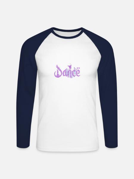 Dance belly dance - Unisex Long Sleeve Baseball T-Shirt - white/navy