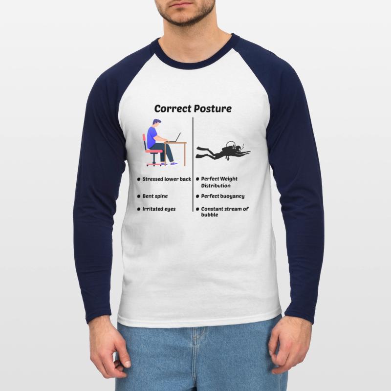 Scuba Diving Diver Computer Engineer Programmierer Unisex Baseballshirt langarm