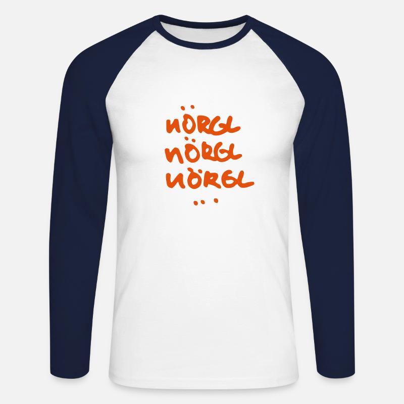 Alter Nörgler - Unisex Baseballshirt langarm - Weiß/Navy