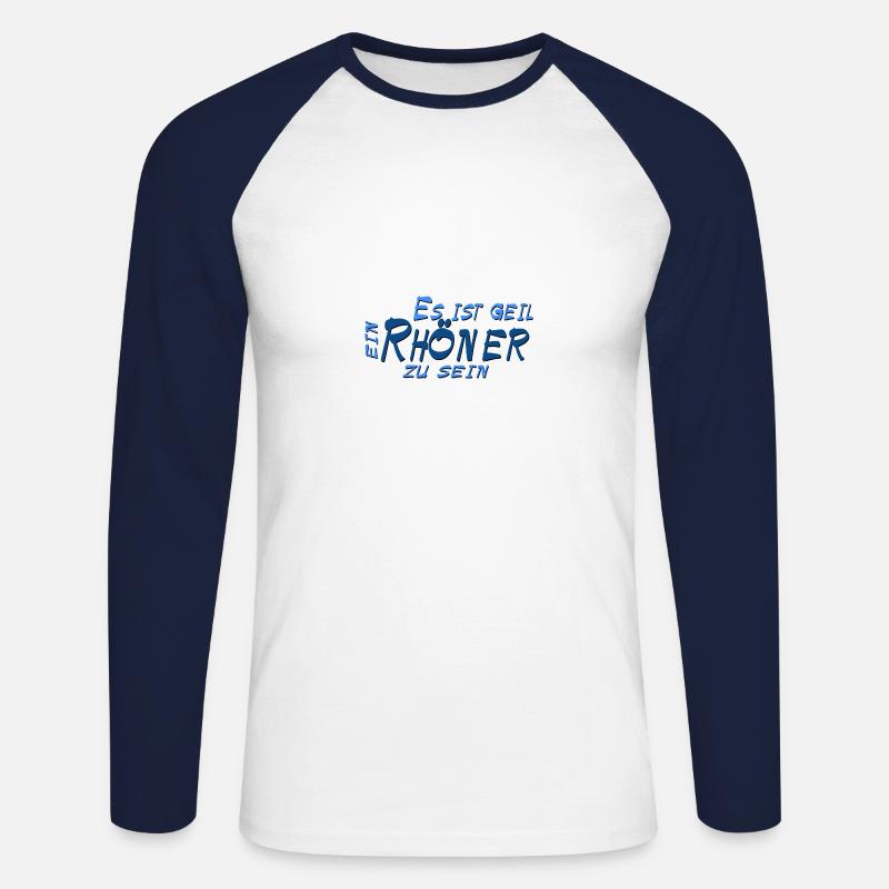 Rhön - Rhöner - Unisex Baseballshirt langarm - Weiß/Navy