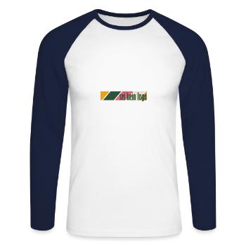 Sei kein Ingo - Unisex Baseballshirt langarm - Weiß/Navy - Vorne - Nik (191cm)