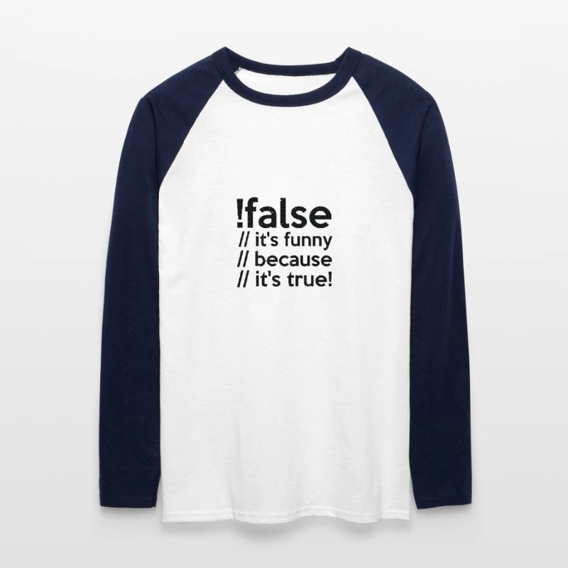 Programmierer false true Informatiker Student Code Unisex Baseballshirt langarm