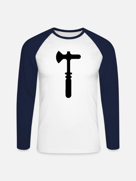 Tool - Unisex Long Sleeve Baseball T-Shirt - white/navy