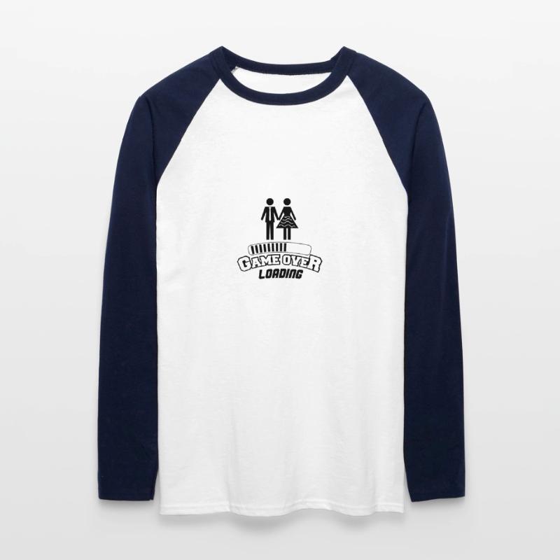 game over loading Unisex Baseballshirt langarm