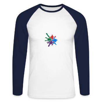 Autism - Unisex Long Sleeve Baseball T-Shirt - white/navy - Front - Nik (191cm)
