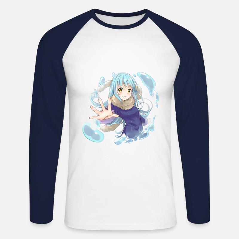 Rimuru Tempest - Unisex Long Sleeve Baseball T-Shirt - white/navy