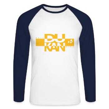 Support no - Unisex Long Sleeve Baseball T-Shirt - white/navy - Front - Nik (191cm)