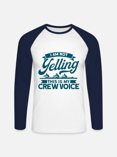 Rowing Team Rowing Team Gift - Unisex Long Sleeve Baseball T-Shirt - white/navy
