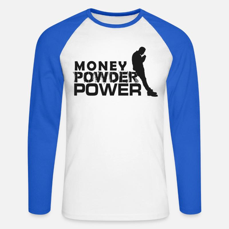 MPP schwarz - Unisex Baseballshirt langarm - Weiß/Royalblau