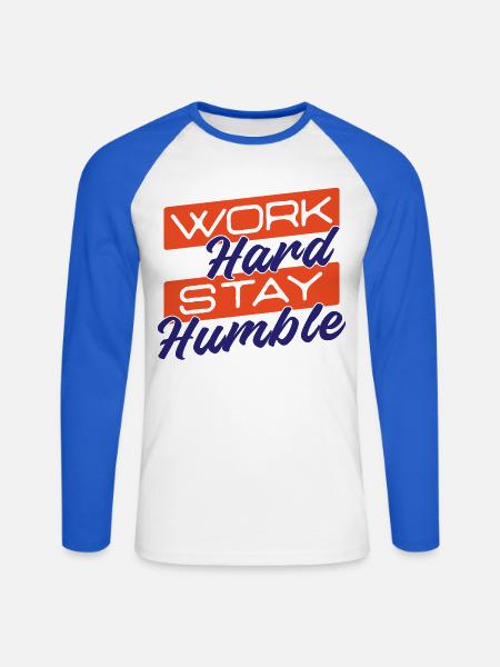 Arbeitskollege Statement Job Erfolg Karriere - Unisex Baseballshirt langarm - Weiß/Royalblau