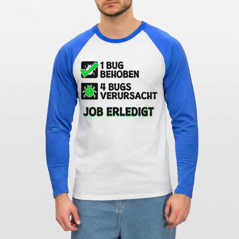 Open Source Bugfixing Bugs Developer Programmier Unisex Baseballshirt langarm