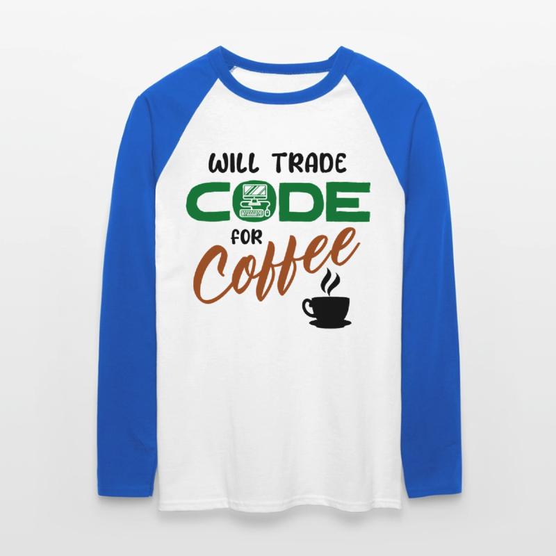 Code Statement Developer Computerfreak Informatik Unisex Baseballshirt langarm