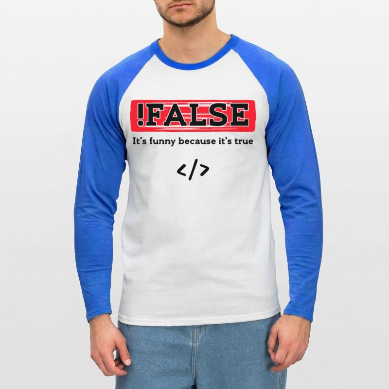 Code Debug Programmierer Developer Lustige Sprüche Unisex Baseballshirt langarm