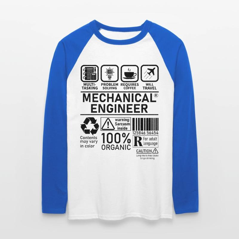 Mechanical Engineer multi tasking problem solving Unisex Baseballshirt langarm