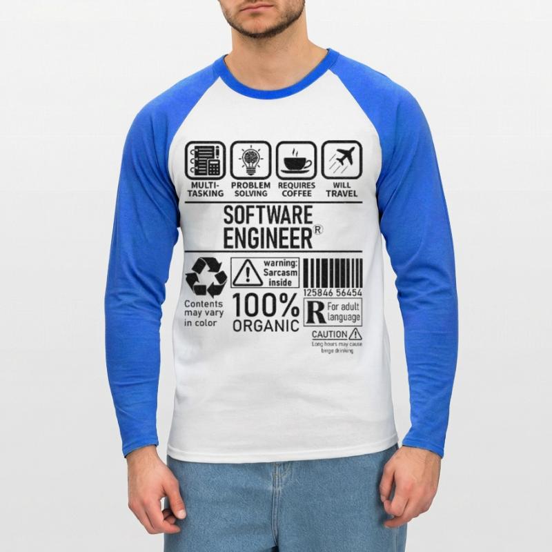 Software Engineer multi tasking problem solving Unisex Baseballshirt langarm