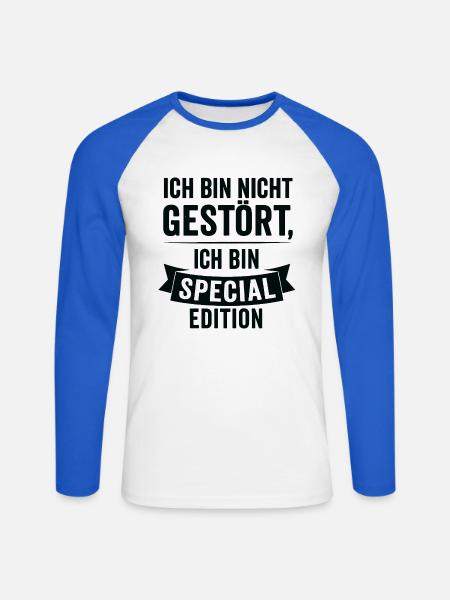 I'm Special Edition - Unisex Long Sleeve Baseball T-Shirt - white/royal blue
