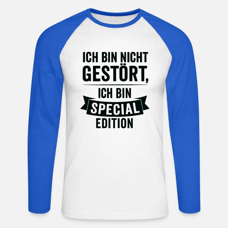 I'm Special Edition - Unisex Long Sleeve Baseball T-Shirt - white/royal blue