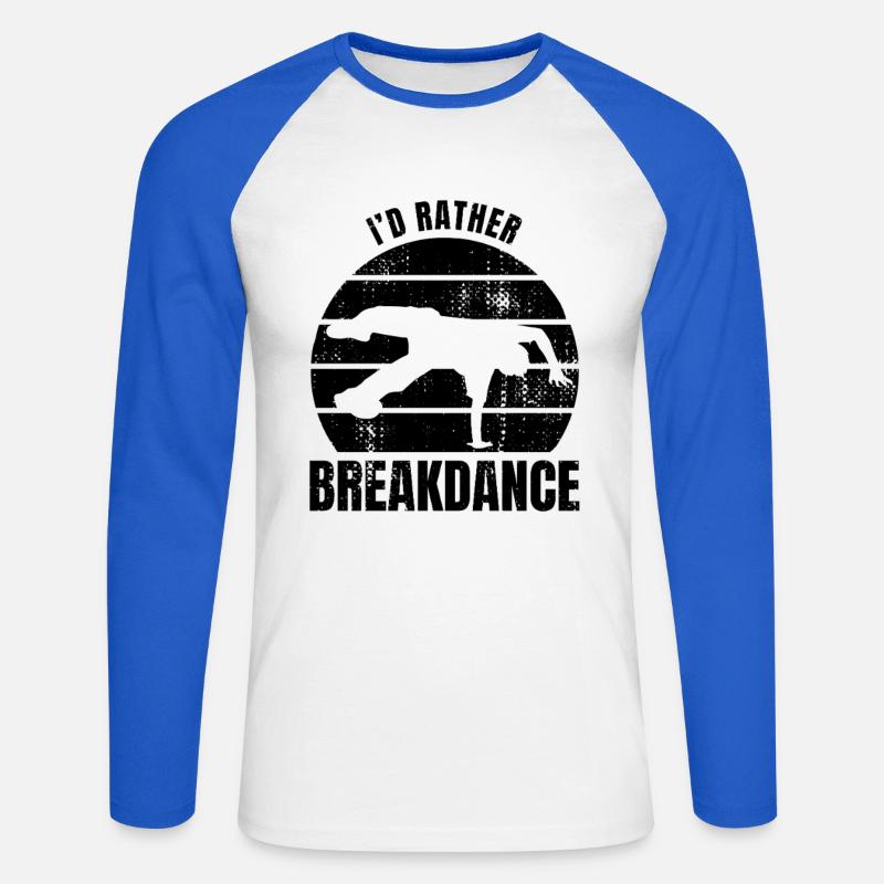 Breakdancer Spruch - Unisex Baseballshirt langarm - Weiß/Royalblau